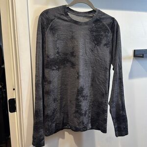 Lululemon Metal Vent Tech Long Sleeve Men's Shirt DMRA/Black Size M